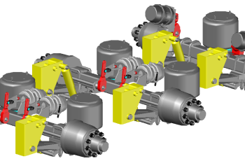 Подвеска двускатная 3*12т низкая пневматическая BPW 94183N-2900004-07X0